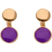 Faina Pendientes oro / lila