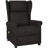 Syfax Sillón de masaje de tela negro
