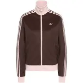 Adidas Originals Sudadera con cremallera 'Classic' marrón oscuro / rosa