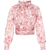 Faina Blusa rosa / blanco