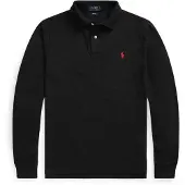 Ralph Lauren para hombre. 710681126037 Polo de piqué Slim Fit de manga larga negro (XXL), Casual, Algodón, outlet 202