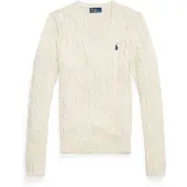 Ralph Lauren para mujer. 211971870011 Jersey de algodón en punto de ochos (XL), Beige, Casual, outlet 2026.