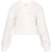 IZIA Cárdigan turquesa / naranja / rosa / offwhite