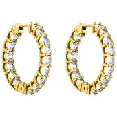 Purelei Pendientes 'Shimmer' oro / blanco