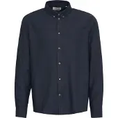 !Solid Camisa 'Pete' azul oscuro