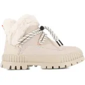 Palladium Botines con cordones 'Pallashock Lo Hiver' crema / negro