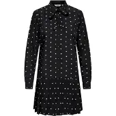 ONLY Vestido 'ONLMARGON' negro / blanco