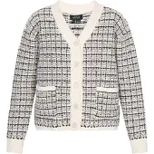 Usha Cárdigan negro / offwhite