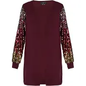 Faina Cárdigan oro / baya / negro / plata