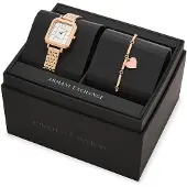 Giorgio Armani Reloj analógico 'LEILA' oro rosa / blanco