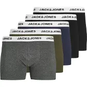 Jack & Jones Calzoncillo boxer 'JACBasic' azul oscuro / gris moteado / oliva / negro