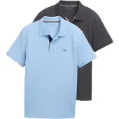 Tom Tailor Camiseta azul claro / antracita