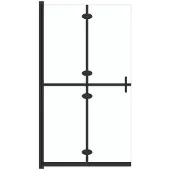 Syfax Mampara de ducha plegable vidrio ESG transparente 110x190 cm
