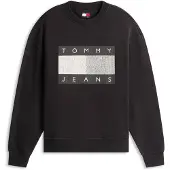 Tommy Hilfiger Sudadera '90S' gris / negro / blanco
