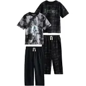 Next Pijama antracita / gris claro / negro / blanco