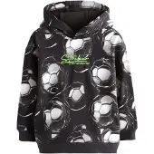 Next Sudadera verde neón / negro / blanco