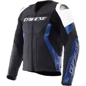Dainese Racing 5 Chaqueta de cuero Blanco/Azul/Negro 52 hombres multicolor