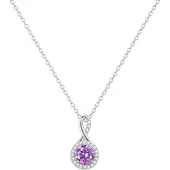 Rafaela Donata Cadena lila / plata / transparente
