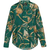 Faina Blusa pueblo / capuchino / esmeralda
