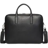 Calvin Klein Bolsa para portátil 'Metal Logo' negro