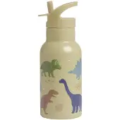 A Little Lovely Company Botella Dinosaurs Steel