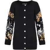 Faina Cárdigan oro / negro / plata