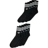 Adidas Originals Calcetines '3-STRIPES CREW 10 PAIRS' negro / blanco