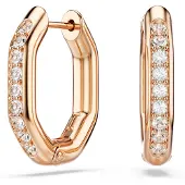 Swarovski Pendientes oro / blanco