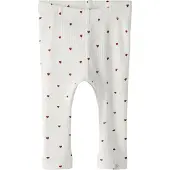 Lil´ Atelier Leggings 'NBFGago' rojo oscuro / blanco