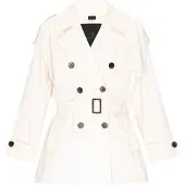 Dreimaster Klassik Abrigo de entretiempo 'Classic' offwhite