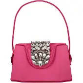Faina Bolso de noche rosa / plata