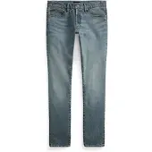 Ralph Lauren para hombre. 710956084001 Jeans Sullivan Slim Fit elásticos azul (30/32), Casual, Algodón, Denim, outlet