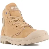 Palladium Botines con cordones 'Pampa' kitt / cognac