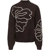 JDY Jersey 'JDYJella' chocolate / blanco