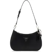 GUESS Bolso de mano 'NOELLE II TOP ZIP SHOULDER BAG' negro