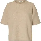 Selected Jersey 'SLFLulu' beige moteado