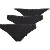 Tommy Hilfiger Underwear Tanga negro / blanco