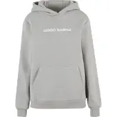 Miss Tee Sudadera gris claro / blanco