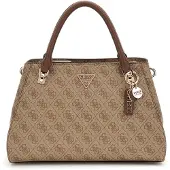 GUESS Bolso de mano 'NOELLE II LUXURY SATCHEL' marrón / capuchino