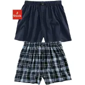 H.I.S. Calzoncillo boxer azul / blanco