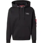 Alpha industries Sudadera 'Mirror' gris / rojo oscuro / negro / blanco
