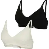 Mamalicious Sujetador de lactancia 'MLLeyla Feed Me' negro / blanco