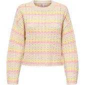 ONLY Jersey 'ONLAsa' beige / amarillo claro / rosa