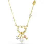 Swarovski Cadena oro / blanco natural