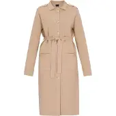 Dreimaster Klassik Abrigo de punto 'Classic' taupe