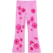Desigual , Leggins flores, Algodon, Rojo, 9/10