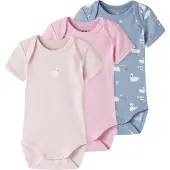 Name it Pijama entero/body ópalo / rosa / talco / blanco