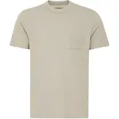Casual Friday Camiseta ' CFJASPER mélange tee with chest pocket ' marrón