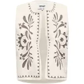 ONLY Chaleco gris / blanco