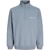 Jack & jones Sudadera 'JORNorrebro' azul paloma / blanco